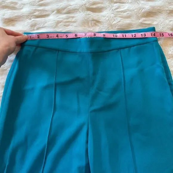 Alice + Olivia Turquoise Wide Leg Pants - Picture 8 of 9